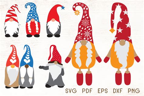 Download Free Christmas Gnomes SVG Bundle Commercial Use